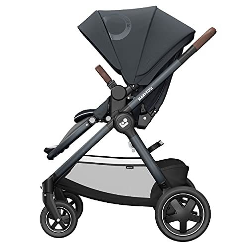 Maxi-Cosi Adorra 2: Cochecito bebe reclinable y plegable con tamaño compacto, Silla de paseo hasta 22 kg para niños 0- 4 años, capota grande y cesta de compra hasta 5 kg