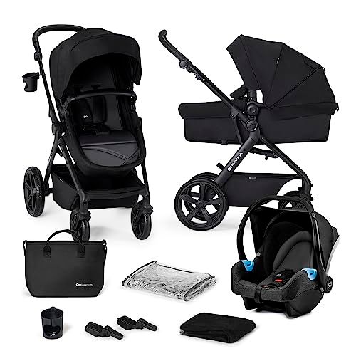 Kinderkraft A-TOUR Carrito Bebé 3 Piezas: Incluye capazo, silla de paseo y silla de coche